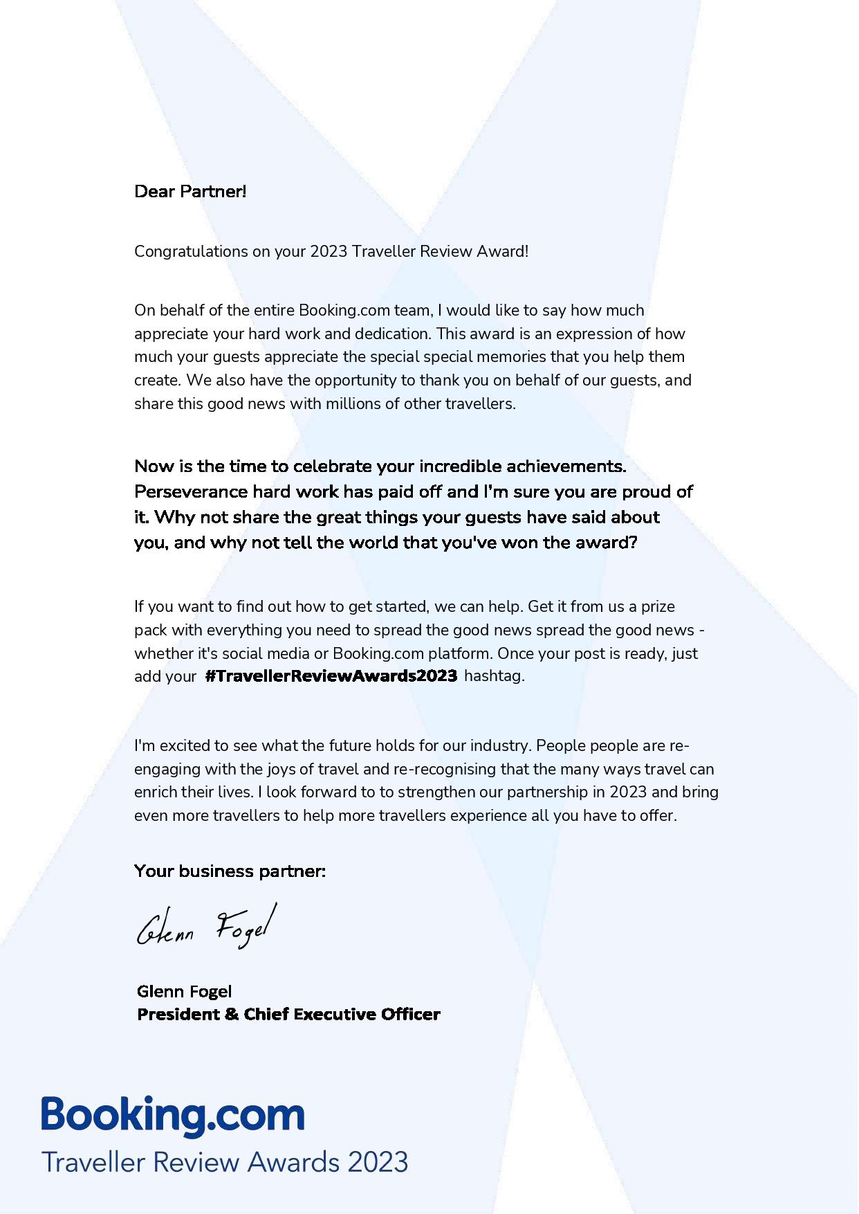 Blonde River Móra Apartment - Booking.com Traveller Review Awards 2023 #TravellerReviewAwards2023 @bookingcom