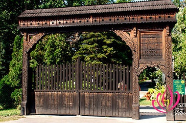 Picture of the entrance of the Szeged Herb Garden.